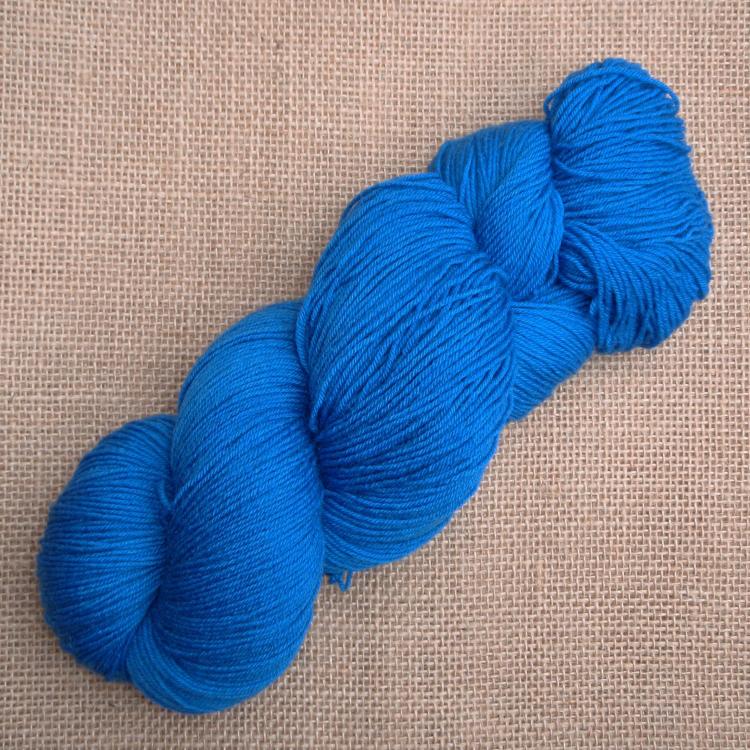 Hand dyed British Bluefaced Leicester Aran yarn in Diana